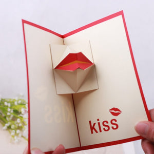 Kiss Pop Up Card