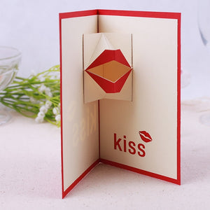 Kiss Pop Up Card